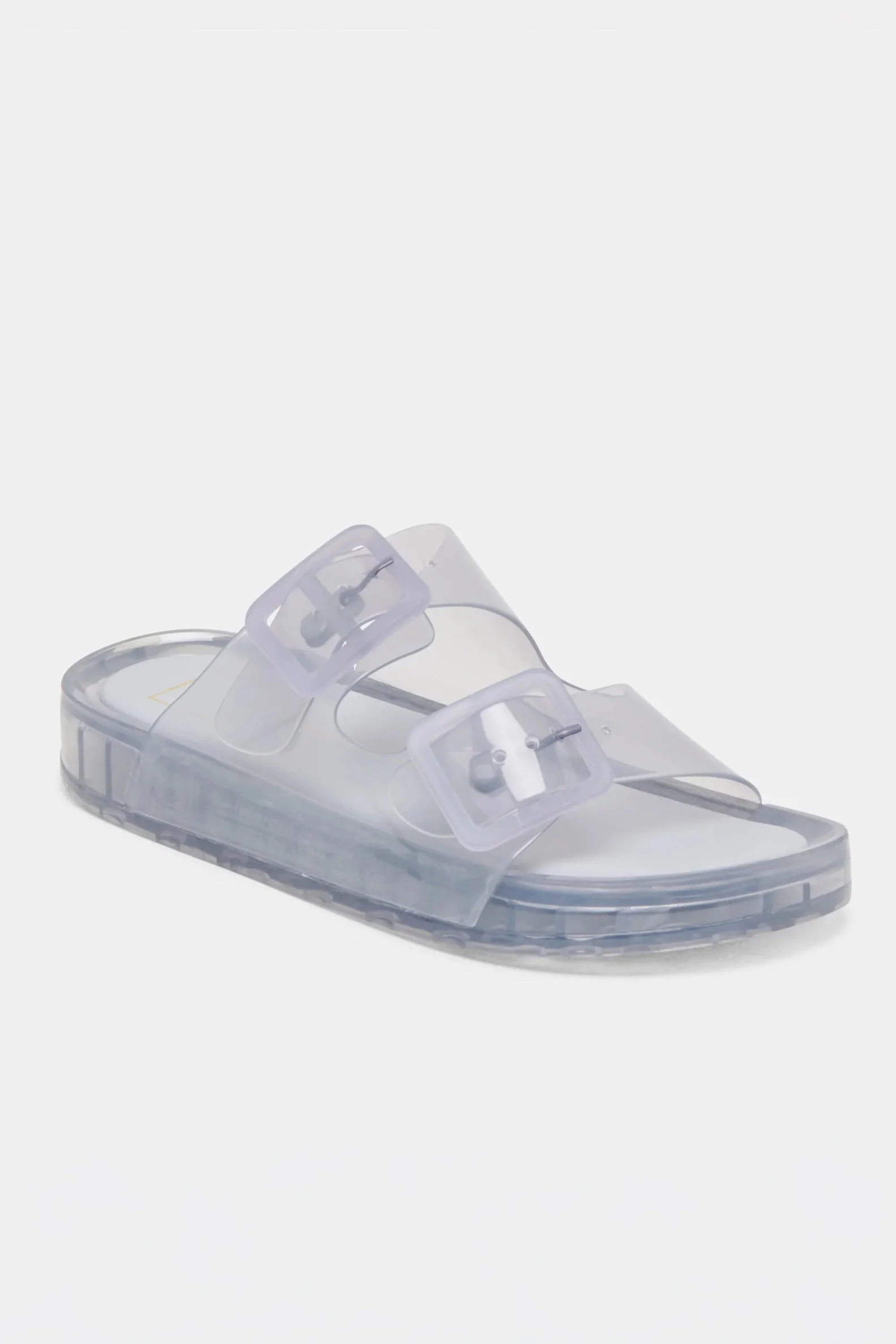 Dusty Blue Vinyl Julio Slide Sandal