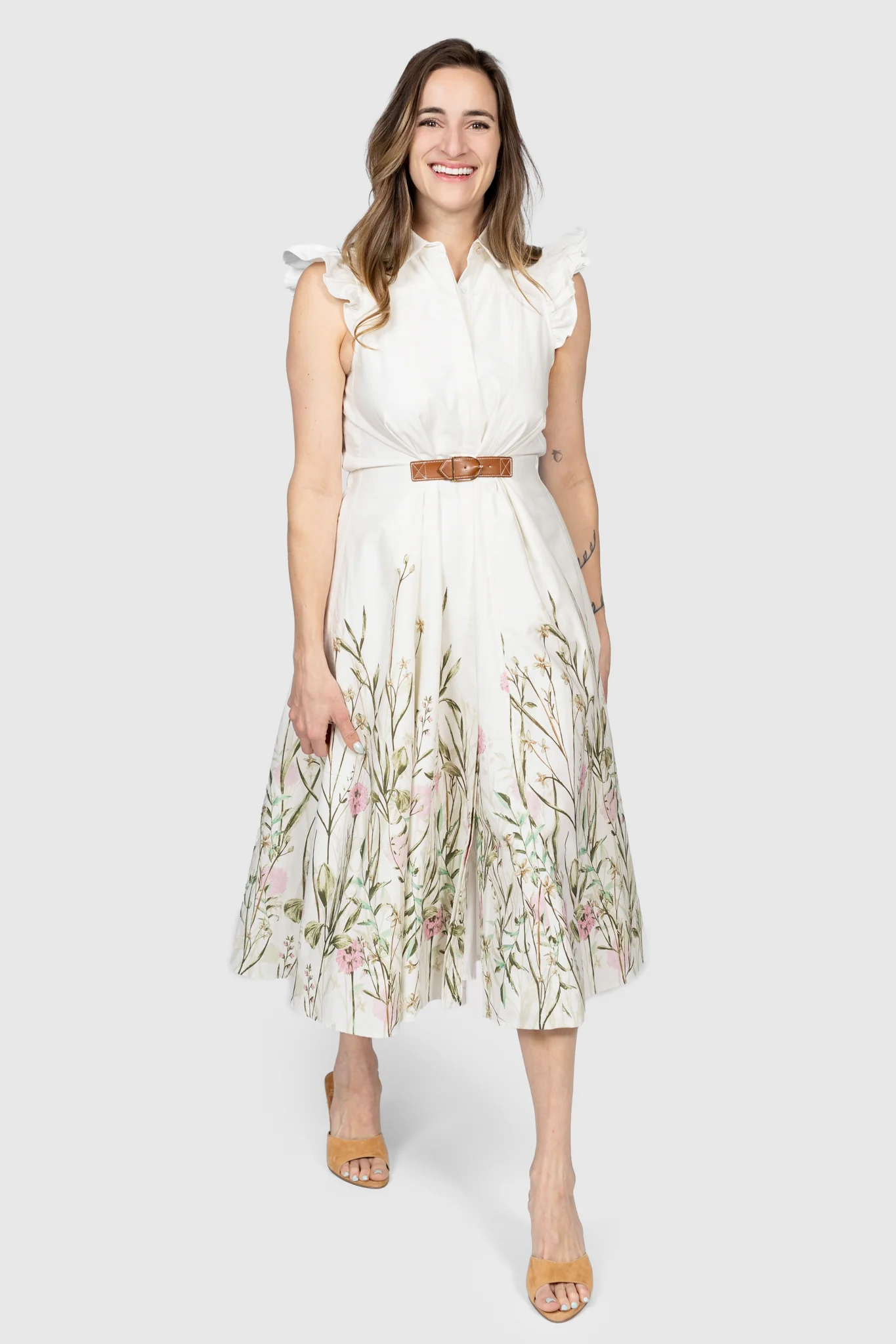 Esmeralda Sleeveless Midi Dress
