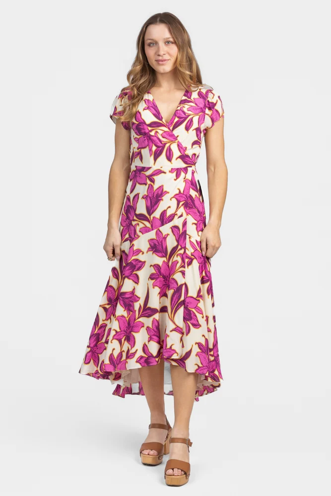 Fuchsia Floret Lila Dress