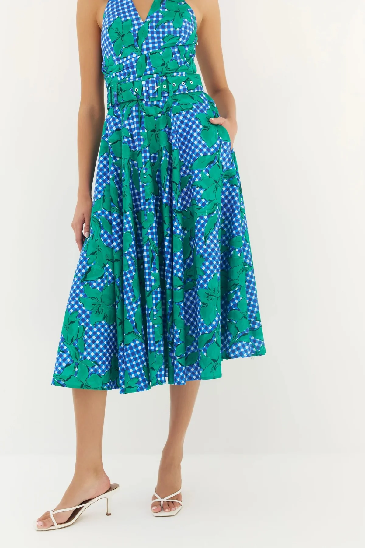 Gingham Multi Rye Midi Skirt