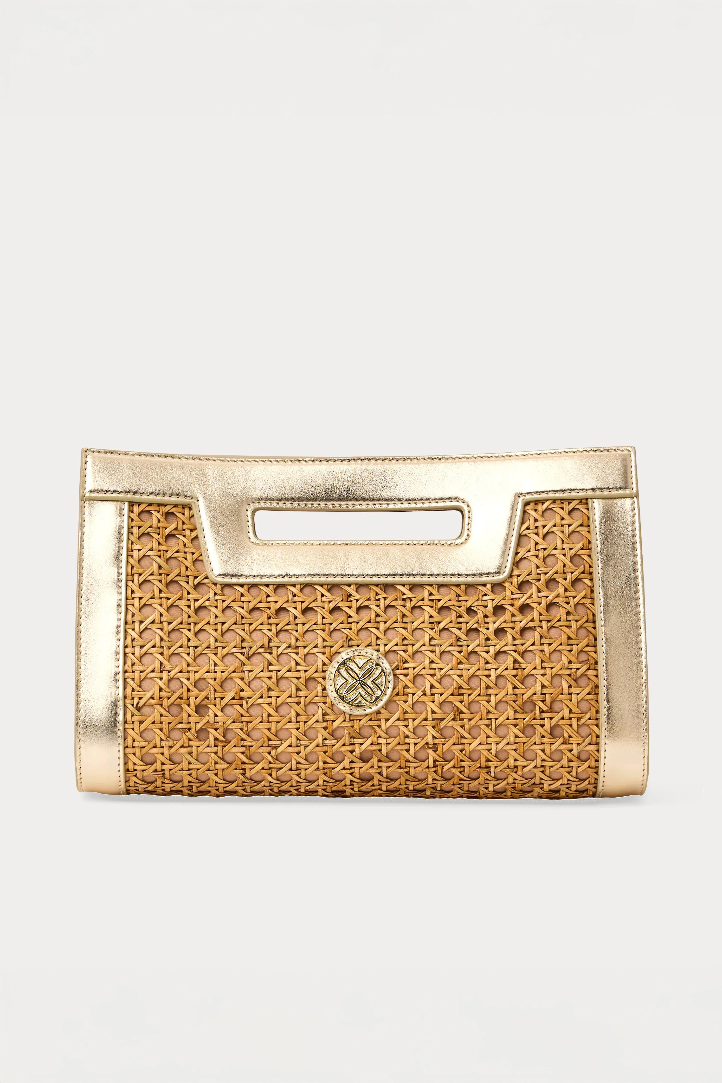 Natural Cane Liza Clutch
