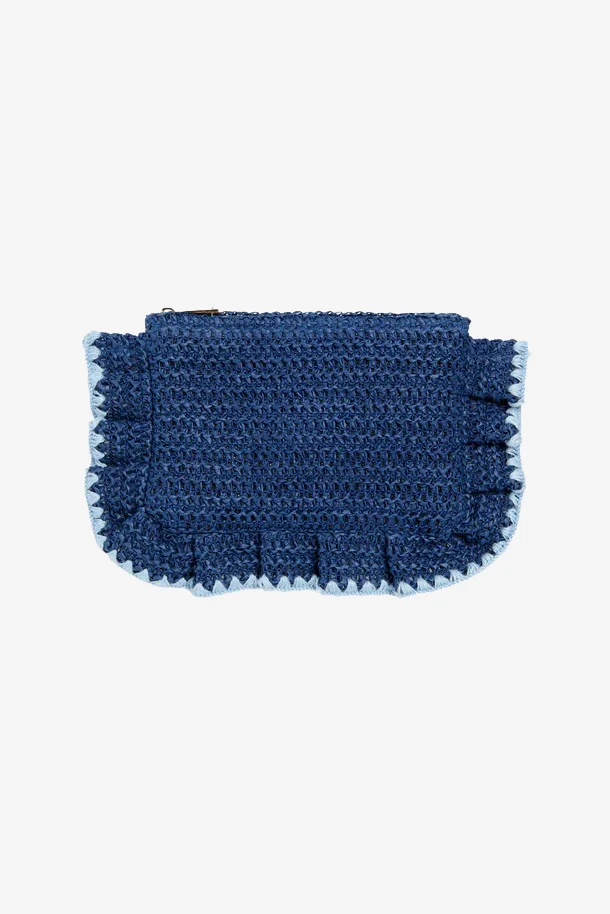 Navy Arabella Zip Pouch