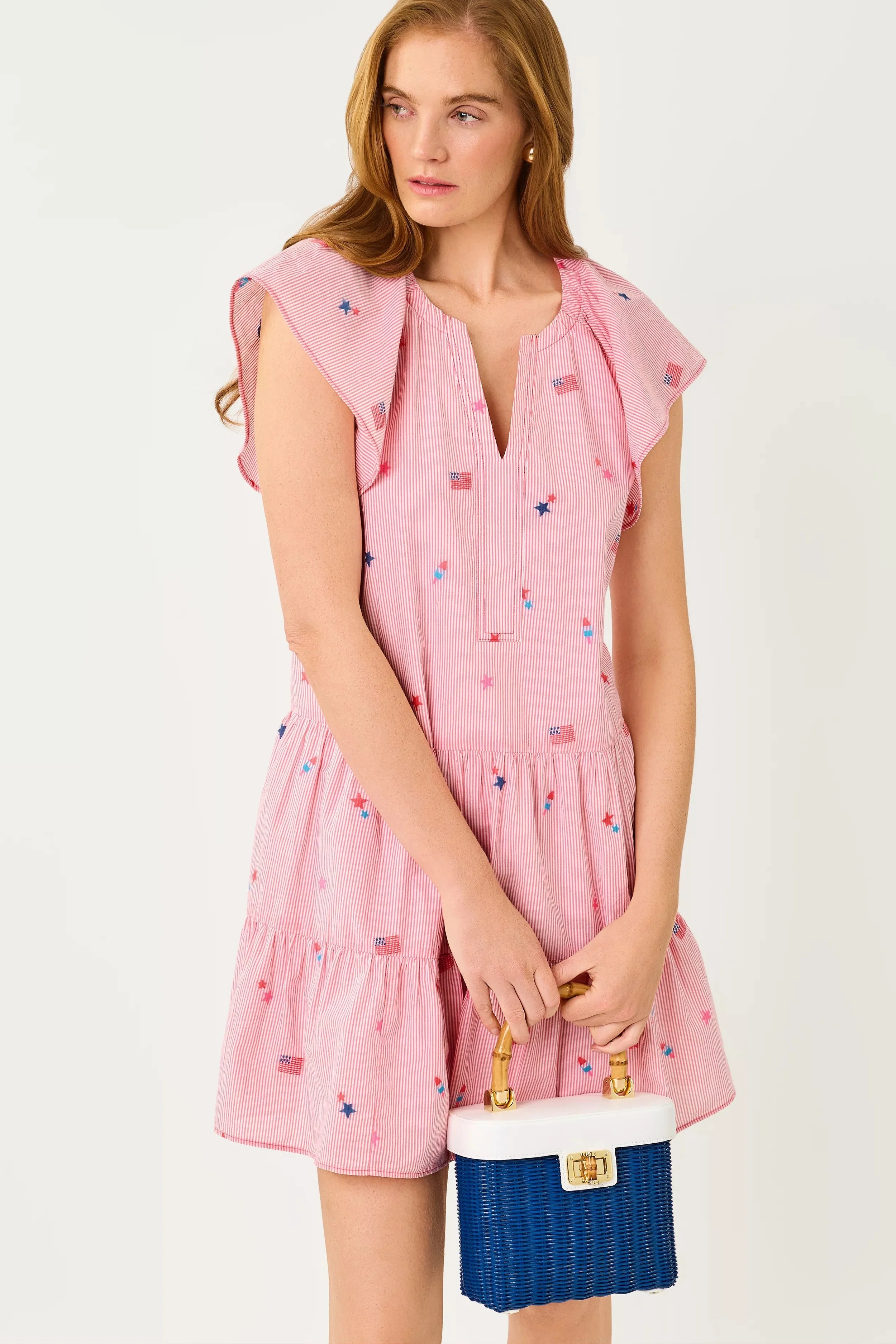 Paradise Punch Celebration Stripe Norella Dress