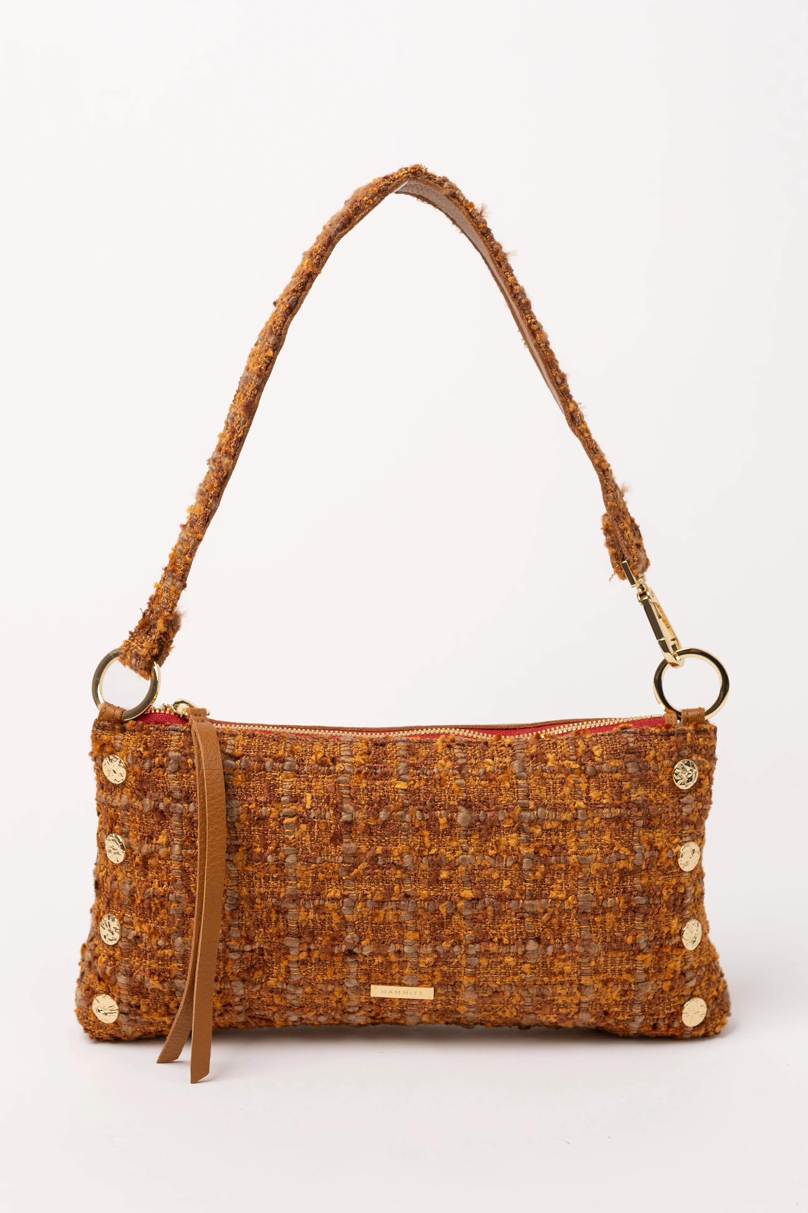 Woven Maple Wood w/ Red Zipper Kyle Bag